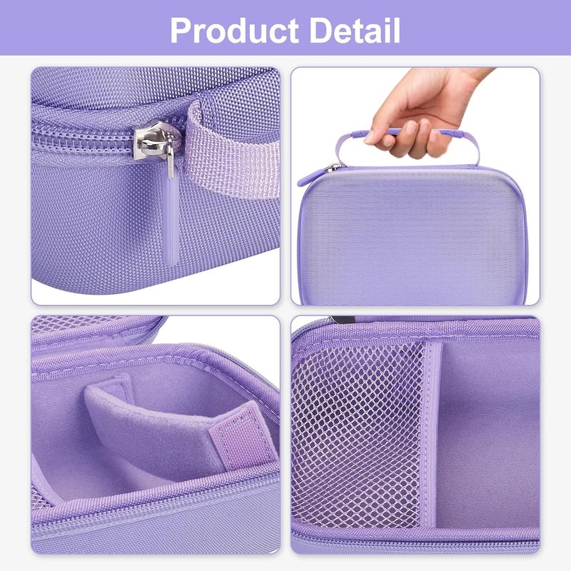 Hikkon Camera Case Compatible for ESOXOFFORE/Upgrade/Dylanto/Yehtta/HiMont/CAMCLID Kids Instant Print Camera Toy,Portable Digital Camera Storage Holder Organizer Bag (Case Only) - Purple - Image 3